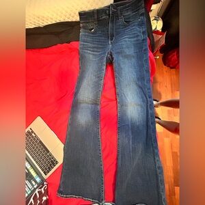 American Eagle Outfitters Dark Blue Flare Jeans
